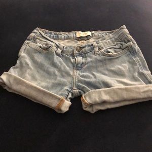Abercrombie Light Wash Denim Shorts